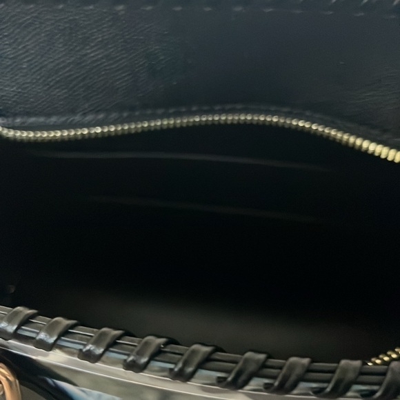 *SOLD* CHiP Bags modern style black white blue leopard lion roses tote purse - Picture 14 of 15